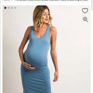 Pinkblush Maternity Blue Fitted Dress